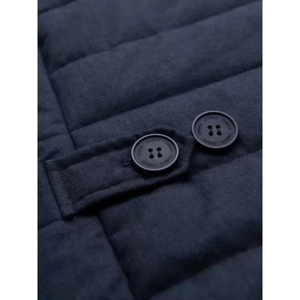  Pánska vesta OMBRE OM-JAVJ-0275 NAVY BLUE MELANGE 