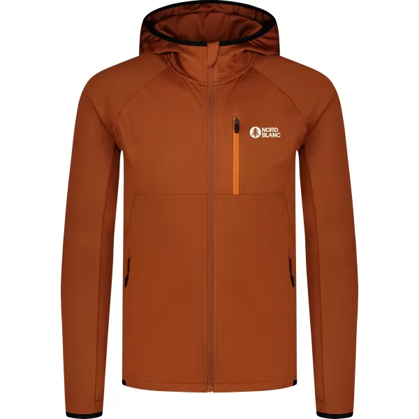  Pánska mikina powerfleece NORDBLANC CREEK NBWFM8280 HNEDÁ 