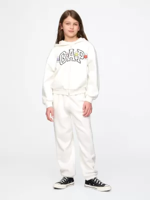 Detské tepláky GAP LOGO SWEATPANTS 741404-04 NEW OFF WHITE