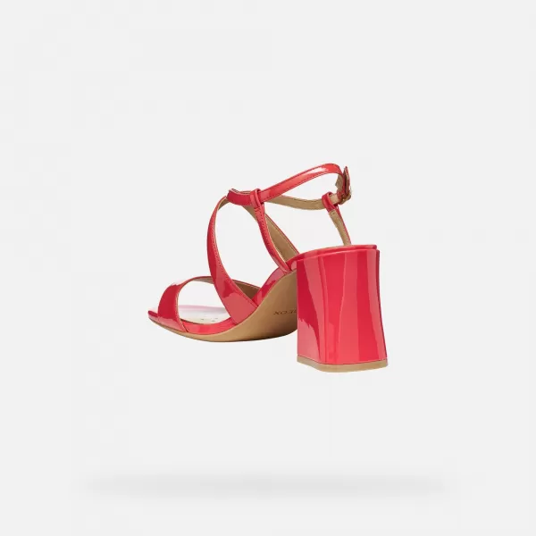  Dámske sandále GEOX NEW ERAKLIA 80 T01 G012895 ČERVENÁ 