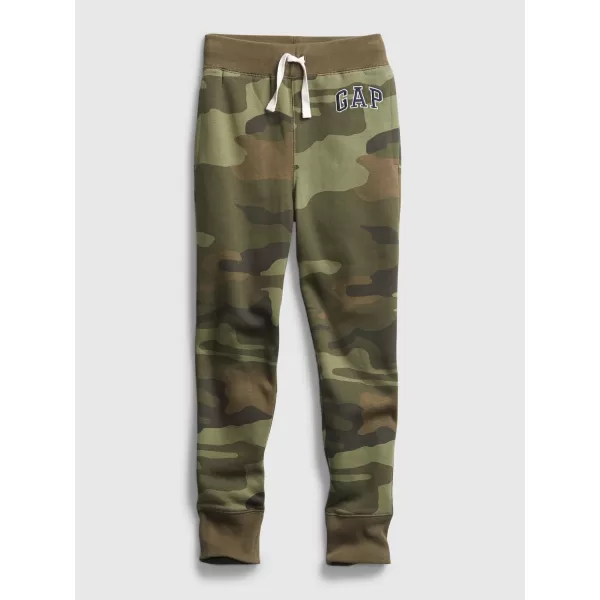  Detské tepláky GAP LOGO SWEATPANTS 550068-03 GREEN CAMO 