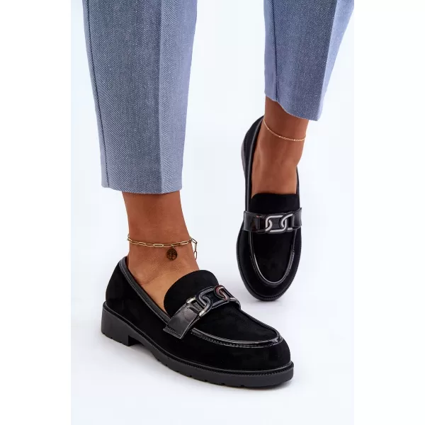  Dámske mokasíny S.BARSKI HY350A BLACK 