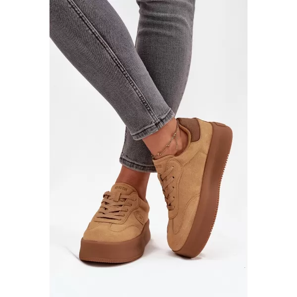  Dámske tenisky BIG STAR SS274762 BROWN/BEIGE Big Star Shoes 