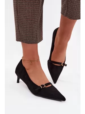 Dámske lodičky na podpätku BOTO PIRELA 42038 BLACK