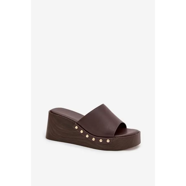  Dámske šľapky BOTO ARIONNE 41252 COFFEE 