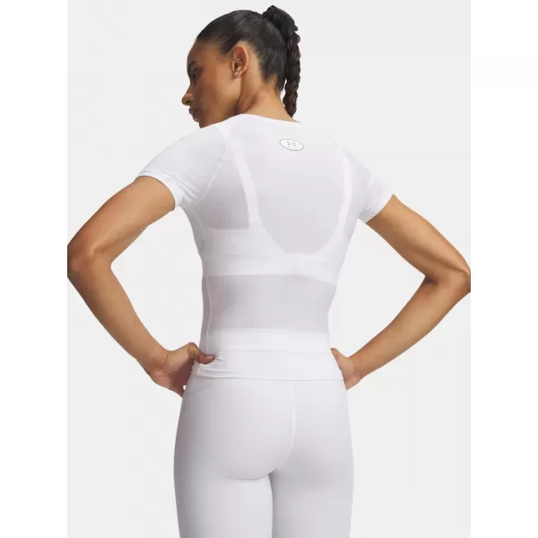  Dámske tričko UNDER ARMOUR HEATGEAR ELITE SS 6015368-100 BIELA 