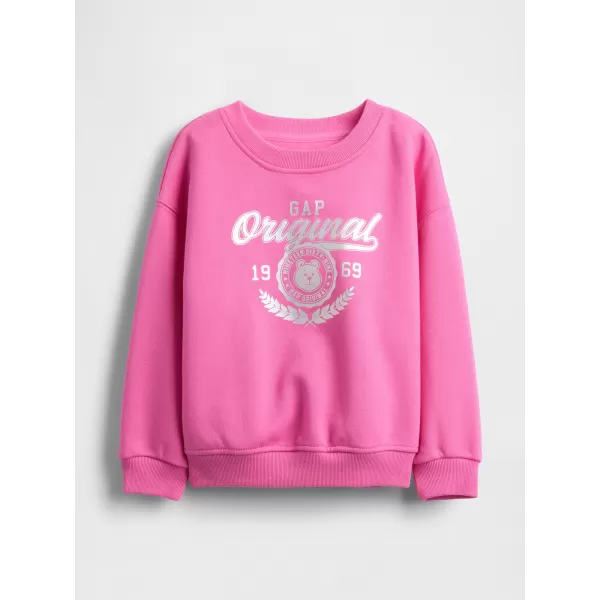  Detská mikina GAP LOGO SWEATSHIRT 816550-03 PHOEBE PINK 