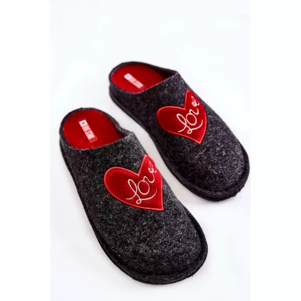  Dámske šľapky BIG STAR KK276019 BLACK/RED Big Star Shoes 