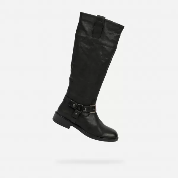  Dámske čižmy GEOX CATRIA G015022 ČIERNA 