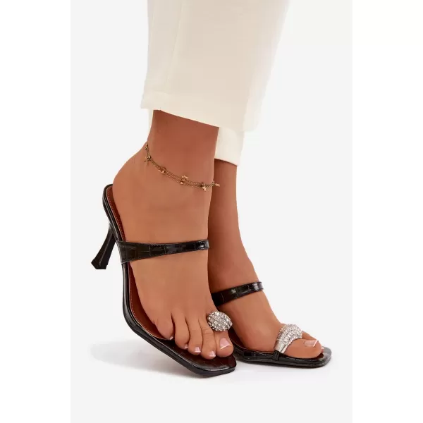  Dámske lodičky na podpätku BOTO LORISSA 41452 BLACK 