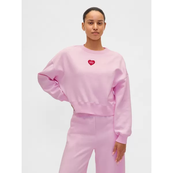  Dámska mikina GAP CREW CROP SWEATSHIRT 852831-02 PRIMROSE PINK 