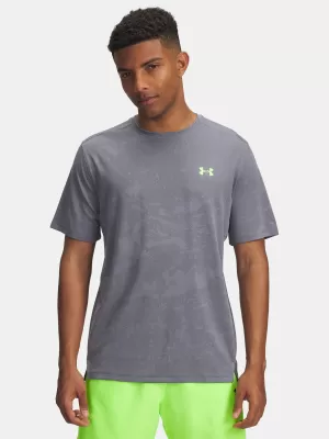 Pánske tričko UNDER ARMOUR UA TECH VENT JACQUARD SS 1377052-025 SIVÁ