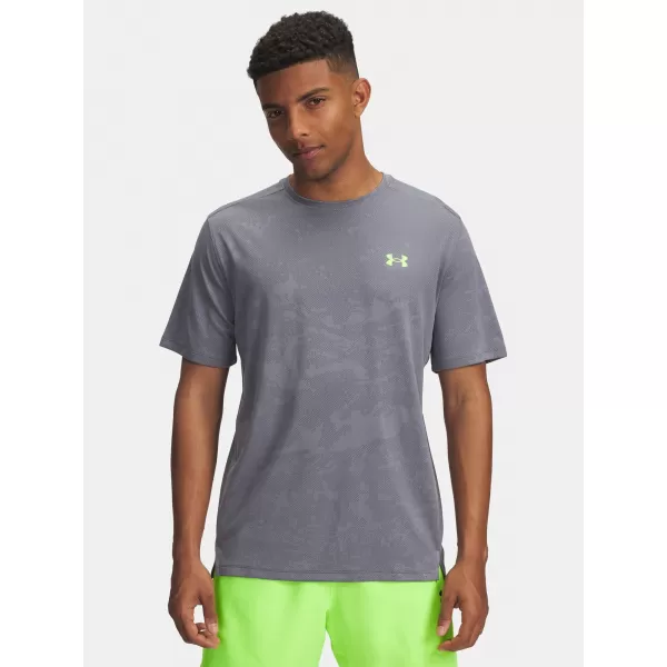  Pánske tričko UNDER ARMOUR UA TECH VENT JACQUARD SS 1377052-025 SIVÁ 