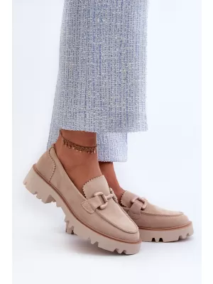 Dámske mokasíny D&A TW117 BEIGE