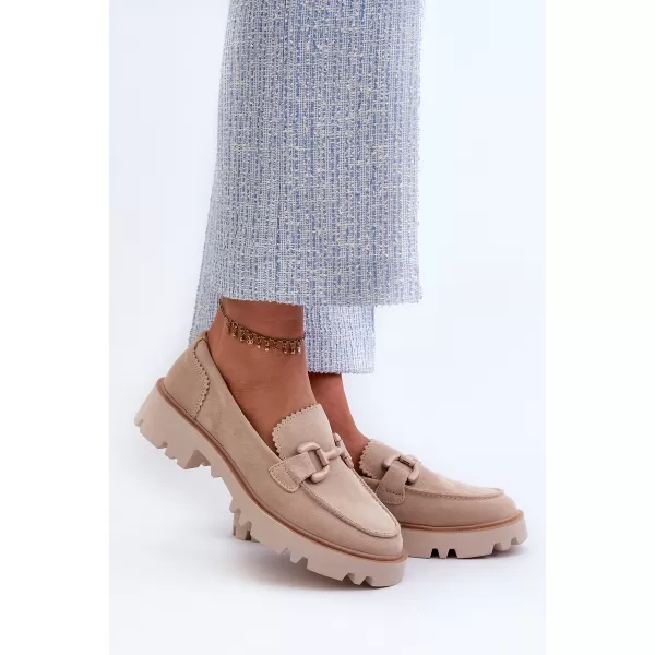  Dámske mokasíny D&A TW117 BEIGE 