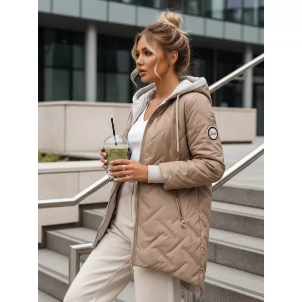  Dámska bunda DSTREET TY5612 KARAMELOVÁ 