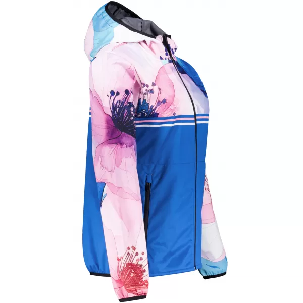  Dámska softshellová bunda premium ALTISPORT VOJ/ALW117JACK01 MODRÁ/RUŽOVÁ 