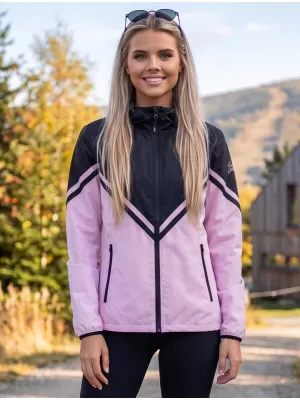 Dámska softshellová bunda premium ALTISPORT VOJ/ALW101JACK01 RUŽOVOČIERNA