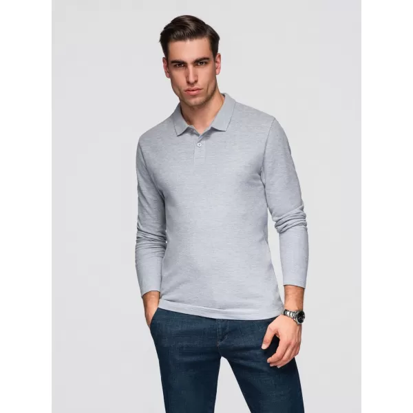  Pánske tričko OMBRE OM-POBL-0162 GREY MELANGE 