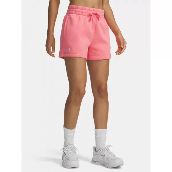  Dámske kraťasy UNDER ARMOUR RIVAL FLEECE SHORT 1382723-600 RUŽOVÁ 