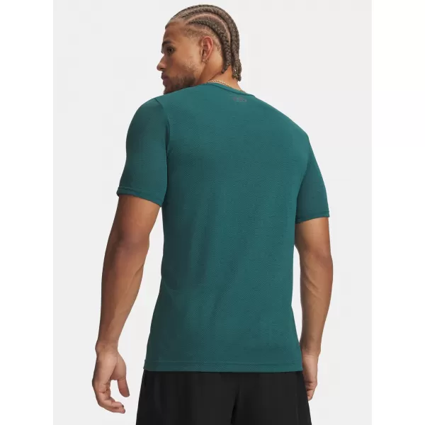  Pánske tričko UNDER ARMOUR VANISH SEAMLESS NOVELTY SS 6010603-338 ZELENÁ 