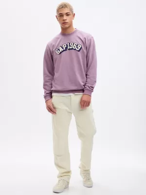 Pánska mikina GAP LOGO CREWNECK SWEATSHIRT 829103-00 AMETYST