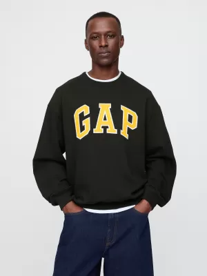 Pánska mikina GAP LOGO CREW SWEATSHIRT 616625-02 TRUE BLACK