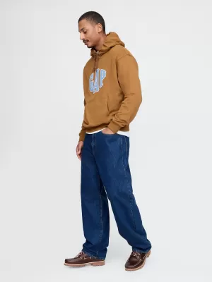 Pánska mikina GAP LOGO PULLOVER HOODIE 744728-03 BRIGHT BROWN