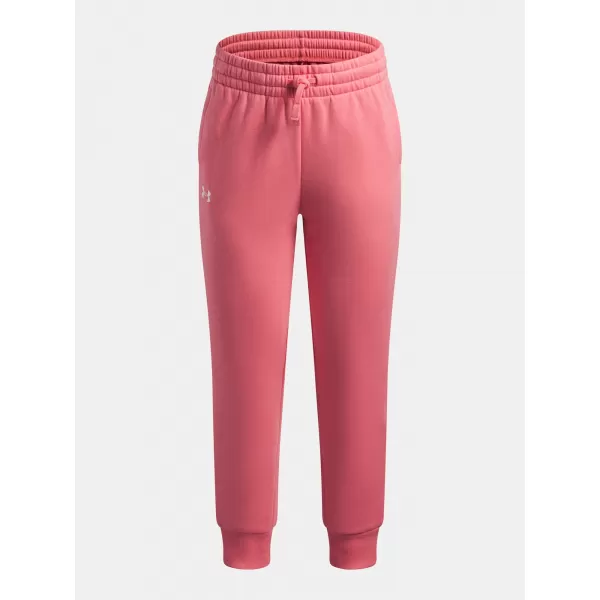  Dievčenské tepláky UNDER ARMOUR UA RIVAL FLEECE JOGGERS 1379525-600 RUŽOVÁ 