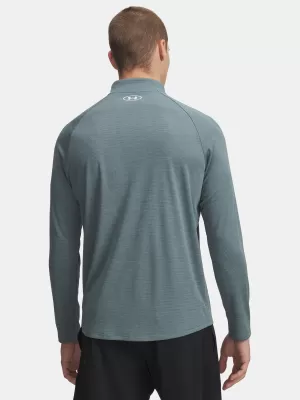 Pánske tričko UNDER ARMOUR UA TECH TEXTURED 1/2 ZIP 1382797-587 MODRÁ