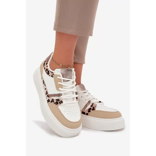  Dámske tenisky BIG STAR SS274357 WHITE/BEIGE Big Star Shoes 