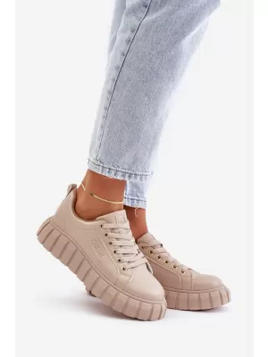 Dámske topánky BIG STAR MM274618 BEIGE Big Star Shoes