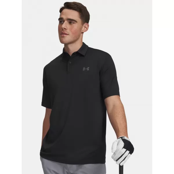  Pánske tričko UNDER ARMOUR MATCHPLAY POLO 6009799-001 ČIERNA 