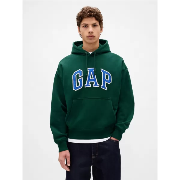  Pánska mikina GAP HEAVYWEIGHT LOGO HOODIE PULLOVER 823104-03 DEEP HUNTER 