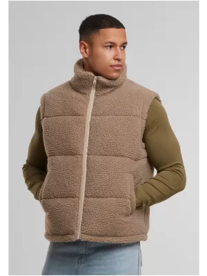 Pánska vesta URBAN CLASSICS TB7939 TMAVÁ TAUPE