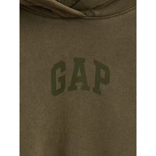  Dámska mikina GAP LOGO PULLOVER HOODIE 841725-13 BLACK MOSS WASH 