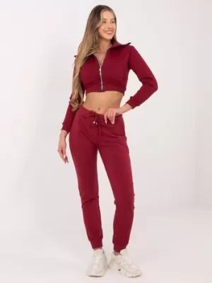 Dámske tepláky BASIC FEEL GOOD RV-DR-5040.04X BURGUNDY