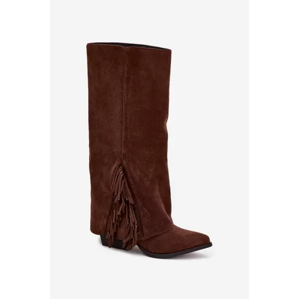  Dámske čižmy BOTO ZALIA 38567 BROWN 