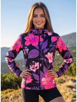 Dámska softshellová bunda premium ALTISPORT VOJ/ALW115JACK01 FIALOVÁ/ČIERNA