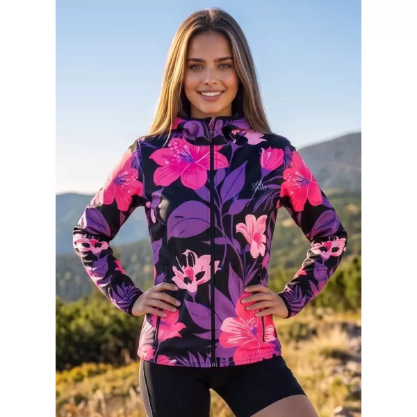  Dámska softshellová bunda premium ALTISPORT VOJ/ALW115JACK01 FIALOVÁ/ČIERNA 