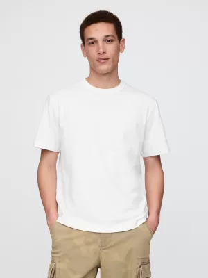 Pánske tričko GAP LOGO TEE 771761-01 NEW OFF WHITE
