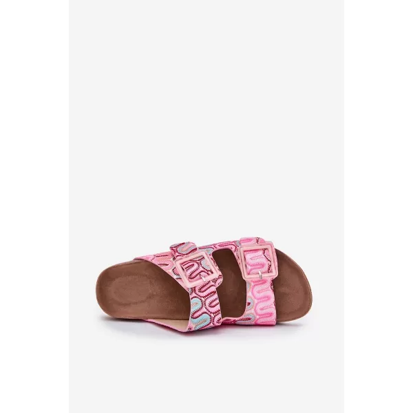  Dámske šľapky S.BARSKI RB51-006 PINK 