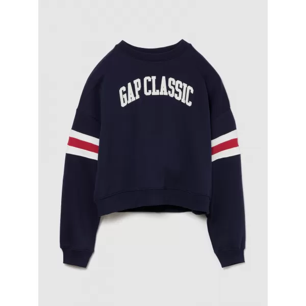  Dámska mikina GAP LOGO SWEATSHIRT 799272-03 NAVY UNIFORM LOGO 
