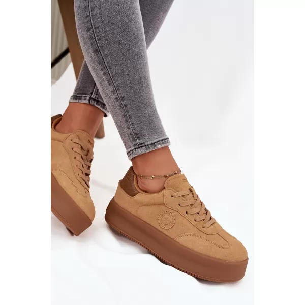  Dámske tenisky BIG STAR SS274762 BROWN/BEIGE Big Star Shoes 