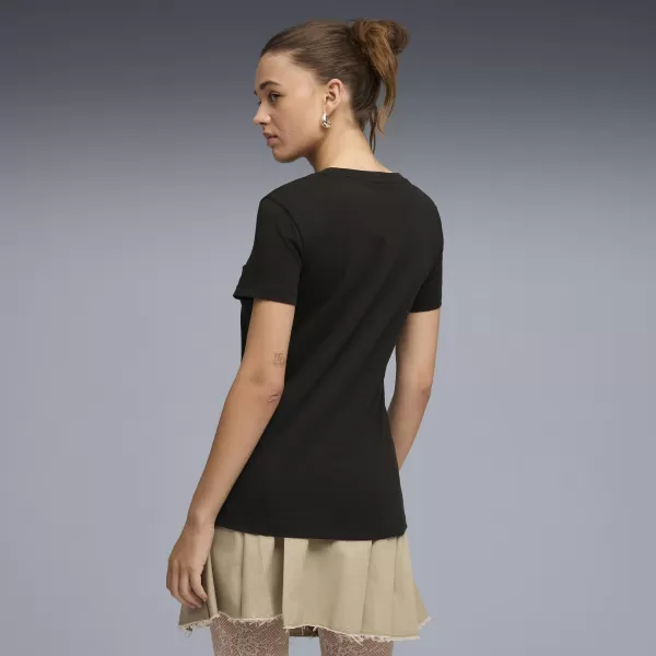  Dámske tričko PUMA ESS LOGO LAB TEE 691824_01 PUMA BLACK 
