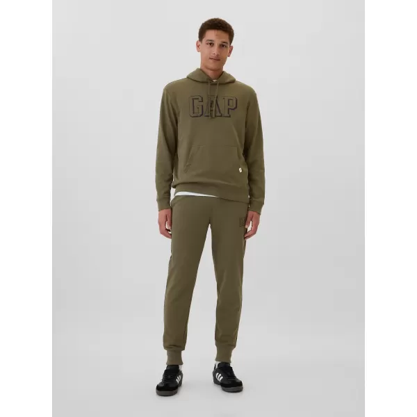  Pánska mikina GAP ATHLETIC LOGO PULLOVER HOODIE 542302-01 OLIVE NIGHT 