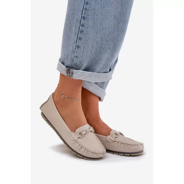  Dámske mokasíny S.BARSKI LR51-547 BEIGE 