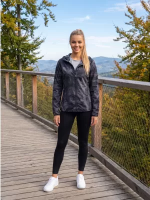 Dámska softshellová bunda premium ALTISPORT VOJ/ALW096JACK01 ČIERNA