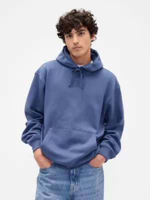 Pánska mikina GAP OVERSIZED HOODIE PULLOVER 871808-01 BLUE TRACK