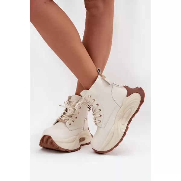  Dámske topánky GOE SS2N4300 BEIGE 